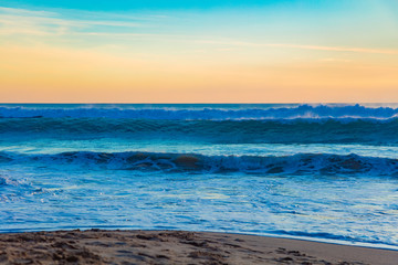 Exotic blue tropical ocean / sea tropical scenery.