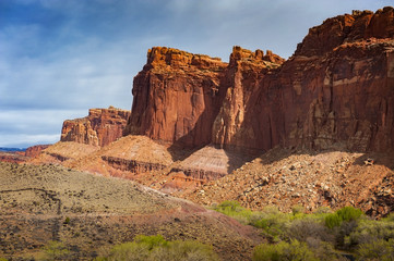 Fruita, Utah, in the Capitol Reef National Park. Fruita was established in 1880 by a group of Mormons led by Nels Johnson, under the name 