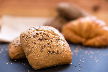 bread with cereals. healthy nutrition