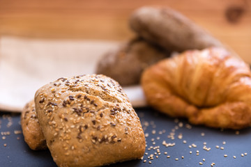 bread with cereals. healthy nutrition