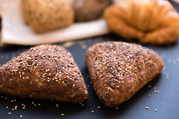 bread with cereals. healthy nutrition