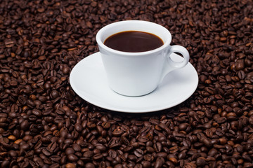coffee cup grain top view