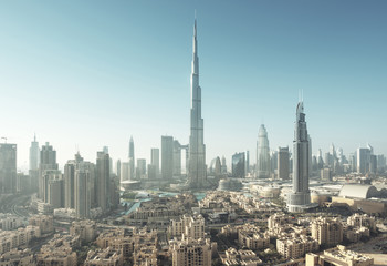 Fototapeta na wymiar Dubai skyline, United Arab Emirates