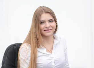 Fototapeta premium closeup. woman - young employee of the company