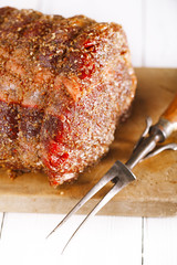 ribeye rib eye ready for roast