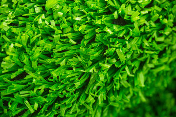 Artificial cover for the sports field. Green colour