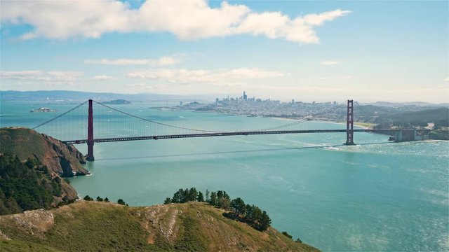 4K Timelapse Sequence of San Francisco, USA - The San Francisco bay during the day