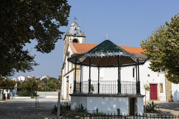 Sertã Bandstand and the Parish Church of St Peter