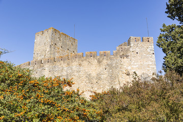 Castle of the Knights Templar in Tomar, district of Santarém, Portugal