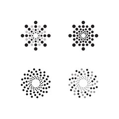 Halftone dots forms