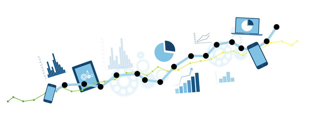 grafico economia, istogrammi, statistiche