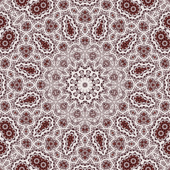 Abstract fractal mandala computer-generated illustration