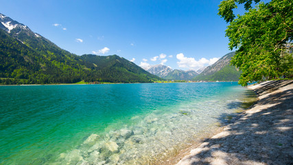 Lake Achensee, Tirol, Austria, on a sunny spring day