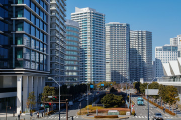 Fototapeta na wymiar 横浜のビル街
