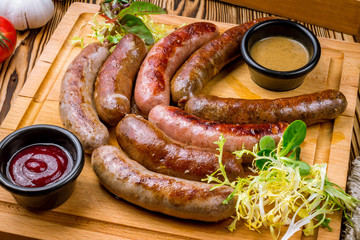 The Nuremberg sausages