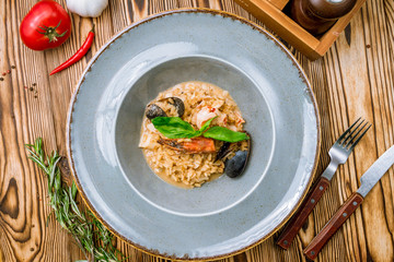 risotto with seafood