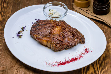juicy Ribeye steak