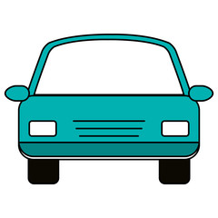 car sedan vehicle icon vector illustration design