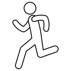 figure human running silhouette avatar vector illustration design