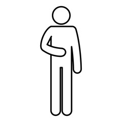 figure human silhouette avatar vector illustration design