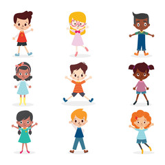 Happy kid cartoon collection