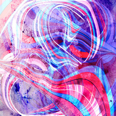 Graphic abstract light waves