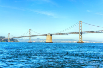 View of the San Francisco-Oakland Bay Bridge