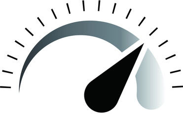 Monochrome Illustration of speedometer