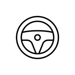 steering wheel icon vector illustration