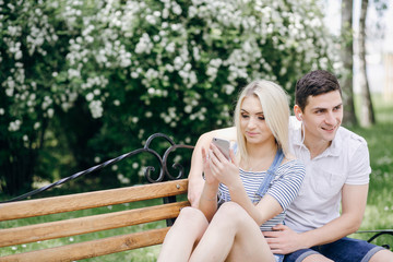 Fototapeta premium couple in nature