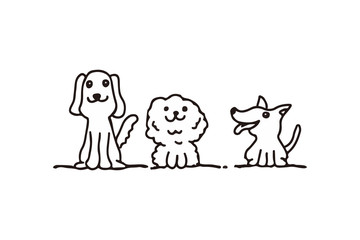 犬　イラスト　