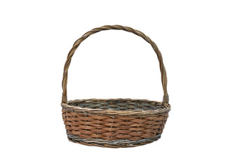 basket isolated on white background with clipping path.