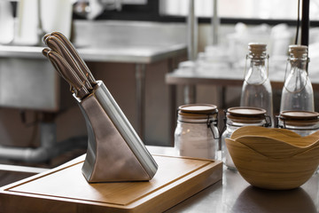 Still life with knife