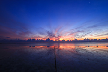 Beautiful sky on twilight time