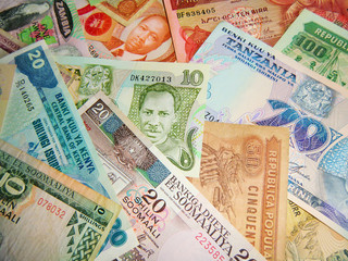 BANCONOTE, SOLDI, Old Banknotes of various African countries, Africa