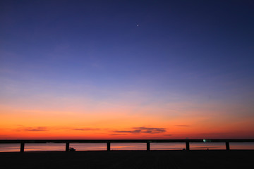 Obraz premium Beautiful sky on twilight time