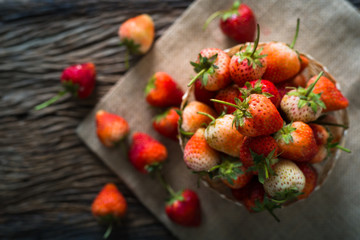 Strawberry in basket