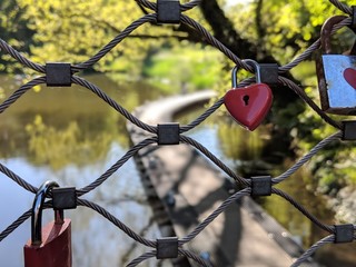 Liebesschloss am Steg