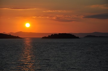 Sunrise in Croatia.