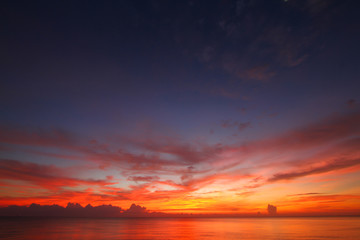 Beautiful sky on twilight time for background