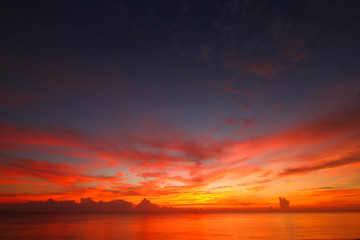 Beautiful sky on twilight time for background