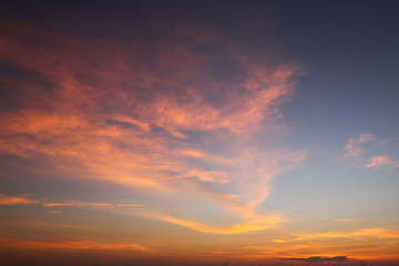 Beautiful sky on twilight time for background