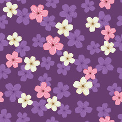 pattern with sakura flowers