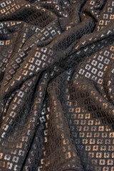 sequined black fabric