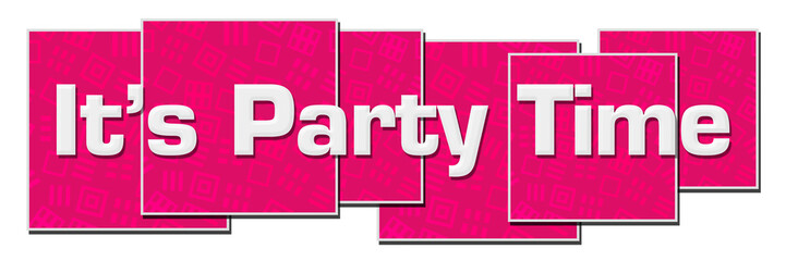 Its Party Time Pink Texture Blocks 