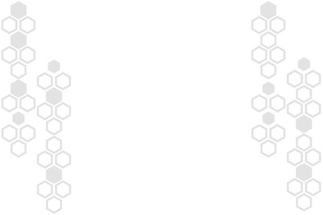 connection structure. Vector hexagons background. Digital geometric abstraction with lines and dots. science abstract design