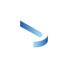 J Shadow Logo with Blue Gradient Colors