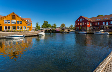 Obraz premium Kristiansand in the Summer. Picture of the beautiful colours of Kristiansand in the summer. These pictures were taken in 2015. 