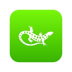 Lizard icon digital green