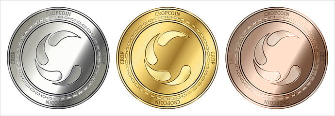  Cropcoin (CROP) coin set.